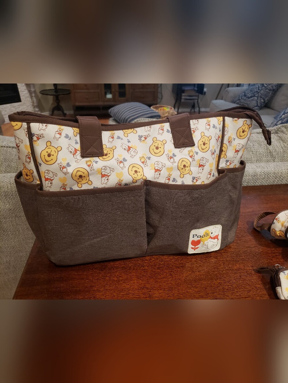 Disney Baby Winnie the Pooh Brown & Cream Diaper Bag